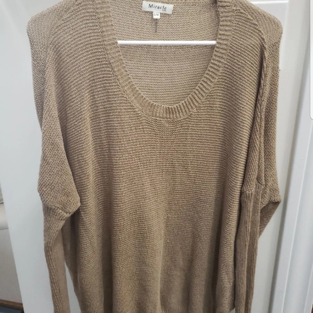 Tan sweater size medium